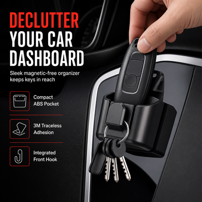 📢📢  1+1 gratis🚗 Autosleutelhouder met haak – ruimt dashboard op, geen gerammel meer. 3M zelfklevend, zonder boren – ook voor toegangspassen! ✨🔑