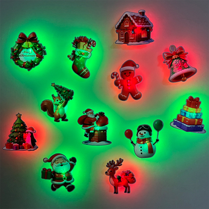 ⏳ Tijdelijke aanbieding⏳  🎄 Verlichte kerstmuurstickers