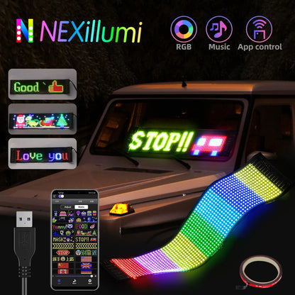 Voertuig Bluetooth LED Flexibel Display