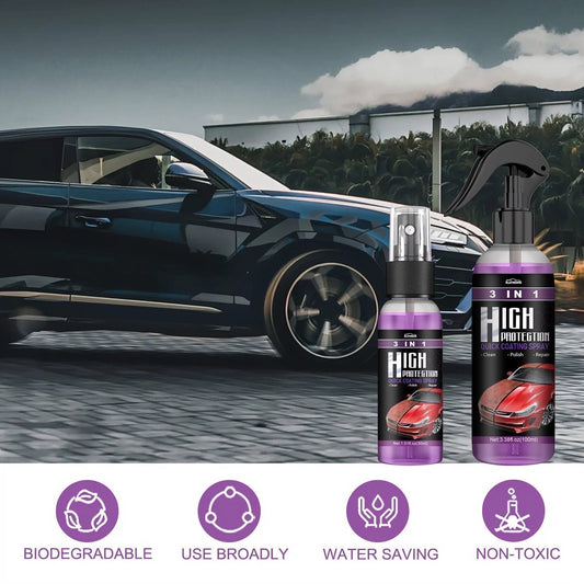 3 in 1 Keramische Auto Coating Spray (30% UIT)